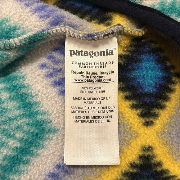 Patagonia Pullover Synchilla Snap T Blue Timber Twist Fleece Pullover Size Small - Picture 10 of 15